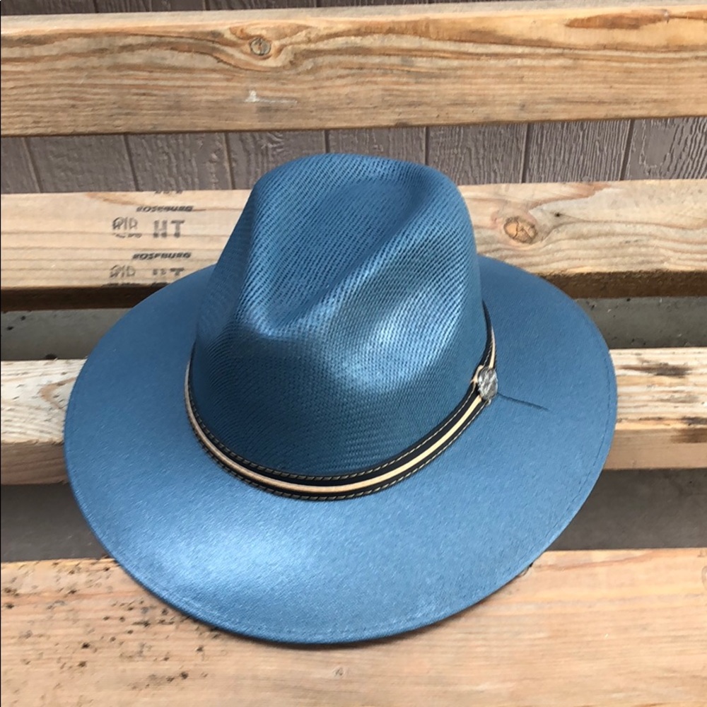 - Blue Panama hat unisex